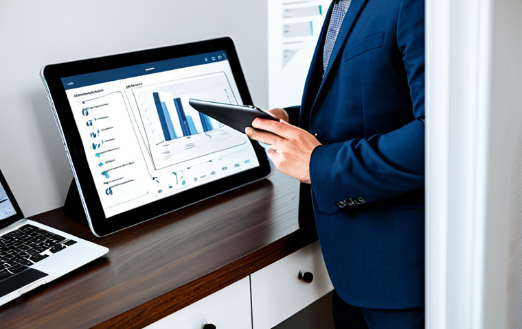 A professional in modest business casual attire, fully clothed, diligently studying in a bright, modern home office. They are focused on a tablet screen displaying a sophisticated construction safety simulation or a risk prediction dashboard. Neatly organized safety manuals and blueprints are on the desk. This image conveys a sense of diligent preparation and technological integration. Safe for work, appropriate content, perfect anatomy, correct proportions, natural pose, well-formed hands, proper finger count, natural body proportions, professional photography, high quality.